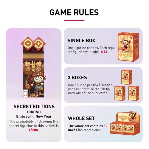 POP MART Wealthy Snake's New Year Celebration - Fortunate Hand Series Block Figures [Assorted Box of 12] Pop Mart Gachapon Blind Box Figures Plastic M