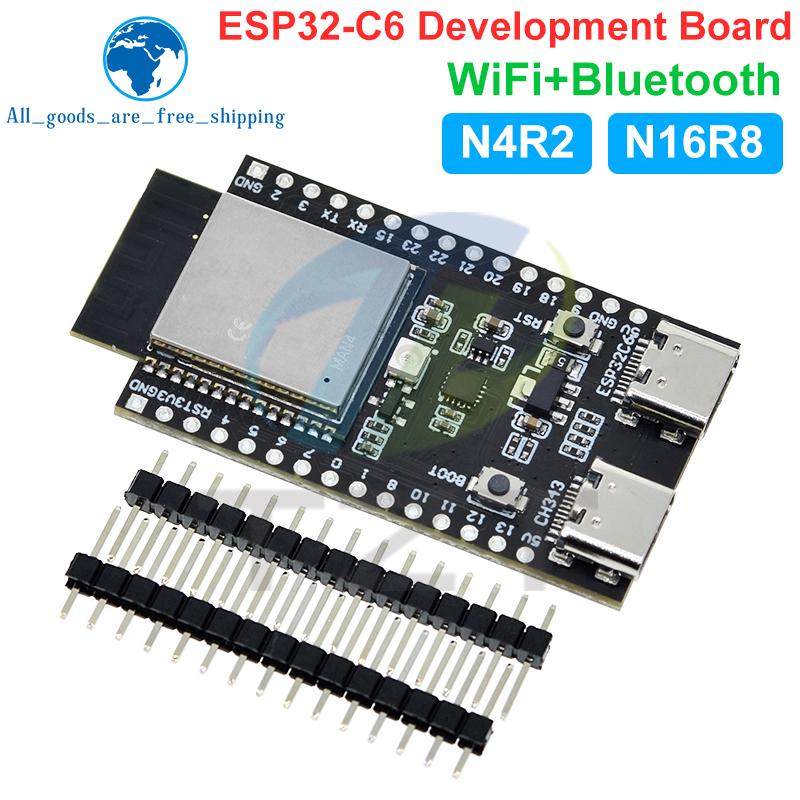 ESP32-C6 ESP32 WiFi+Bluetooth Internet des Objets Double Type-C Carte de Développement Cœur ESP 32 ESP32-C6-DevKit C Pour Arduino