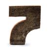 Number 7 Decor Rustic Bark 7 cm