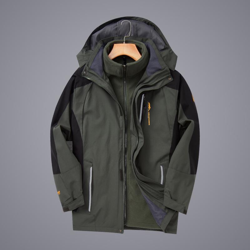 Unisex 3-in-1 Detachable Storm Jacket, Ideal for Cold Weather, Work, and Tibet Travel, Sizes L-8XL