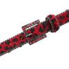 Leopard Print Women's Belt with Skull Design and Rhinestone Pin Buckle - Hip Hop Nightclub Style