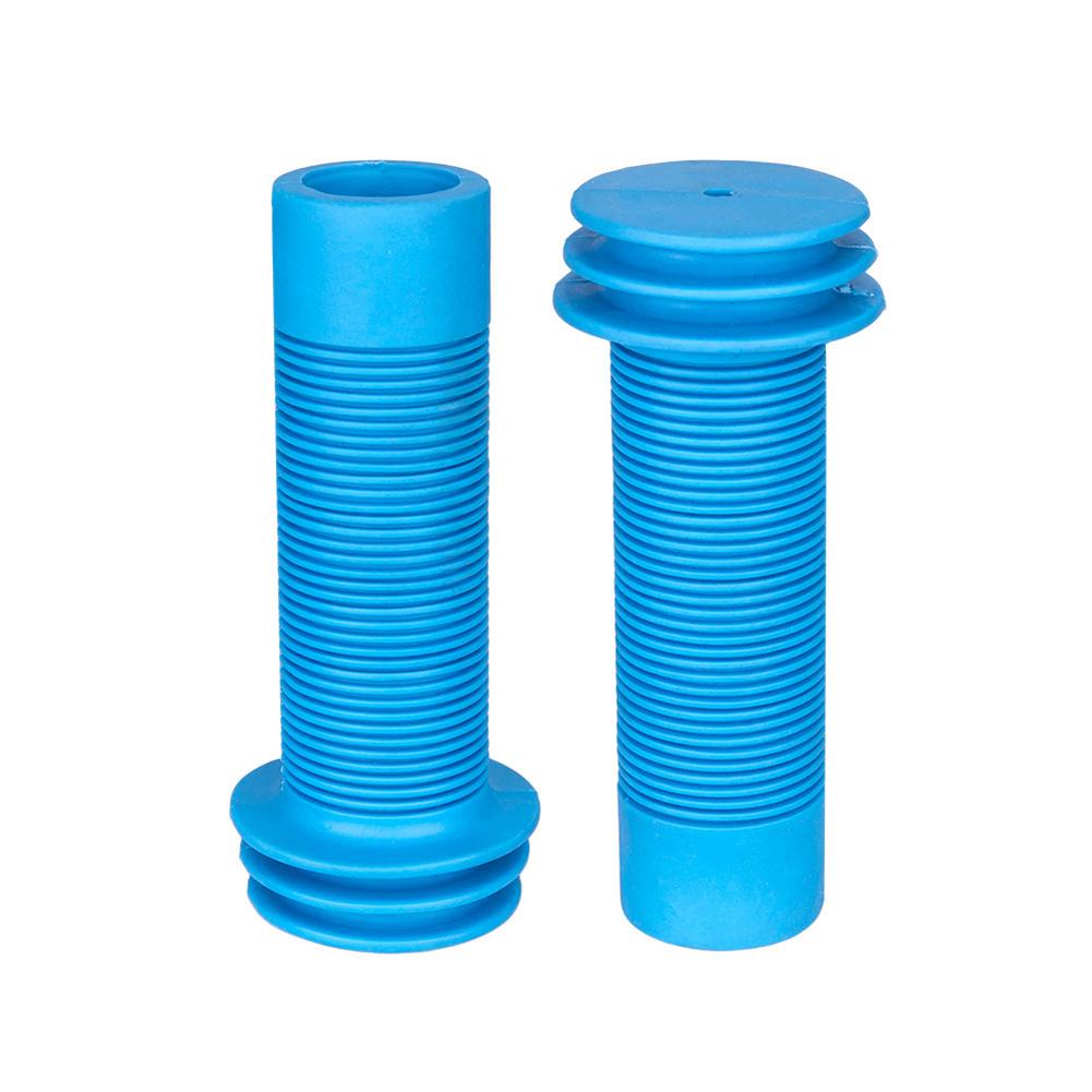 

1 Pair Bike Cover Silicone Holder Safe Anti Slip Soft Handle Grip Kids Protection Universal Locking Bicycle Knob blue #1