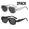 2PACK New Year Gift Classic Rectangle Sunglasses Retro UV400 Protection Shade High Quality Sunglasses Women Driving Eyeglass
