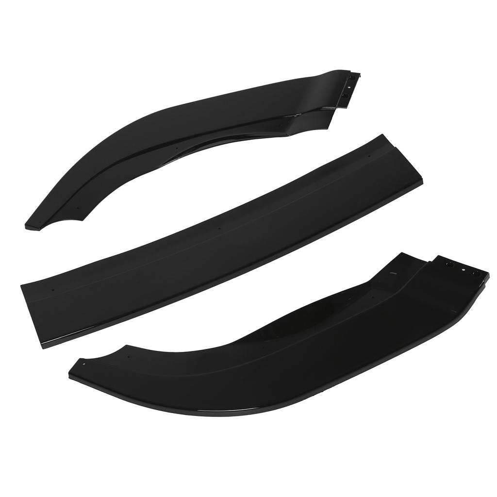 K SEEK DESIGN 3Sections Front Bumper Splitter Lip Replacement for MK6 R R20 20092013(Gloss Black )