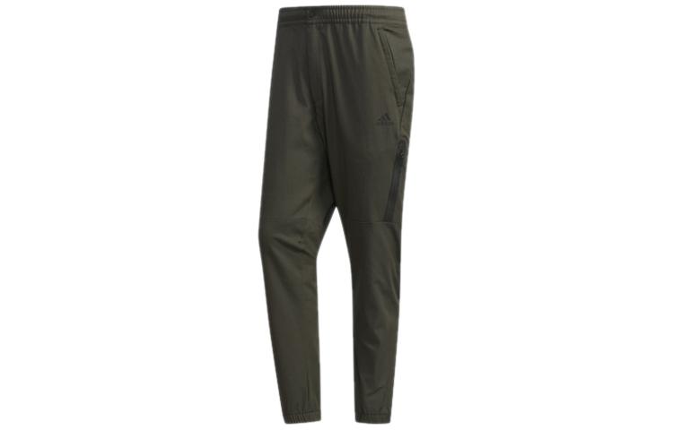 Adidas Knitted Sweatpants Men s Deep Earthy Brown Moderate Cuffed Pants FJ6763 S