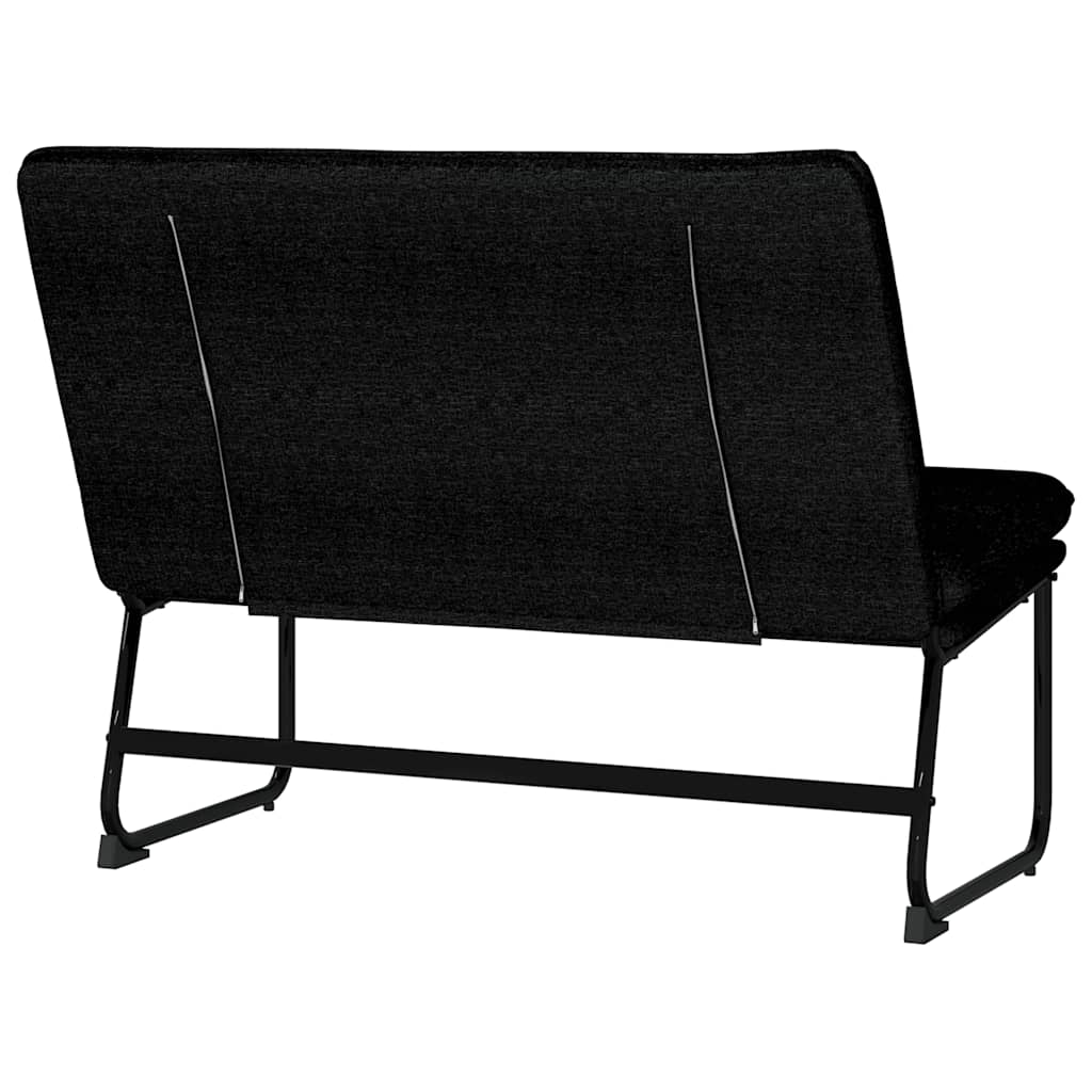 Black Bench 100 X 75 X 76 Cm Fabric