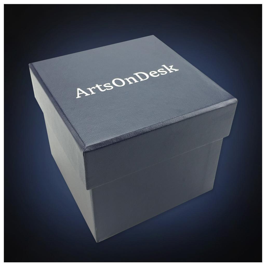 ArtsOnDesk Modern Art Paperweight Stainless Steel with Satin Patent Perfect as a Calligraphy Gift or ST206B, Finish, Pending, Figurine.