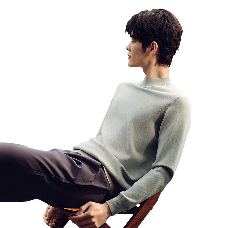 Hodo Men's Thermal Wool Blend Knit Sweater