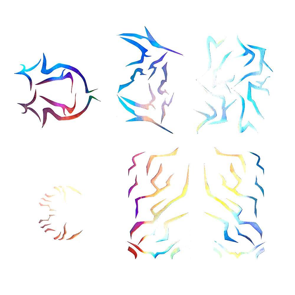 

4pcs KPop Rumi Kang Cosplay Prop Tattoo Sticker Rumi Tattoo Sticker Demonizing Sticker for Hallowmas Party Adult Props