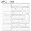 Clear Drawer Organizer Set with Built-in Dividers for Miscellaneous Items