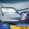 Folie Protectoare Faruri Auto Tăiată Prealabil Culoare Smoke Black Pentru Alpine A290 TPU PPF Anti-zgârieturi Kit Folie Vinil Auto Film Lucios