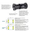 ZTTO MTB Road BB386 EVO PF30 30 Mountain Bicycle Bottom Bracket Axle 30mm Main Shaft Central Movement Press Fit Bottom Bracket