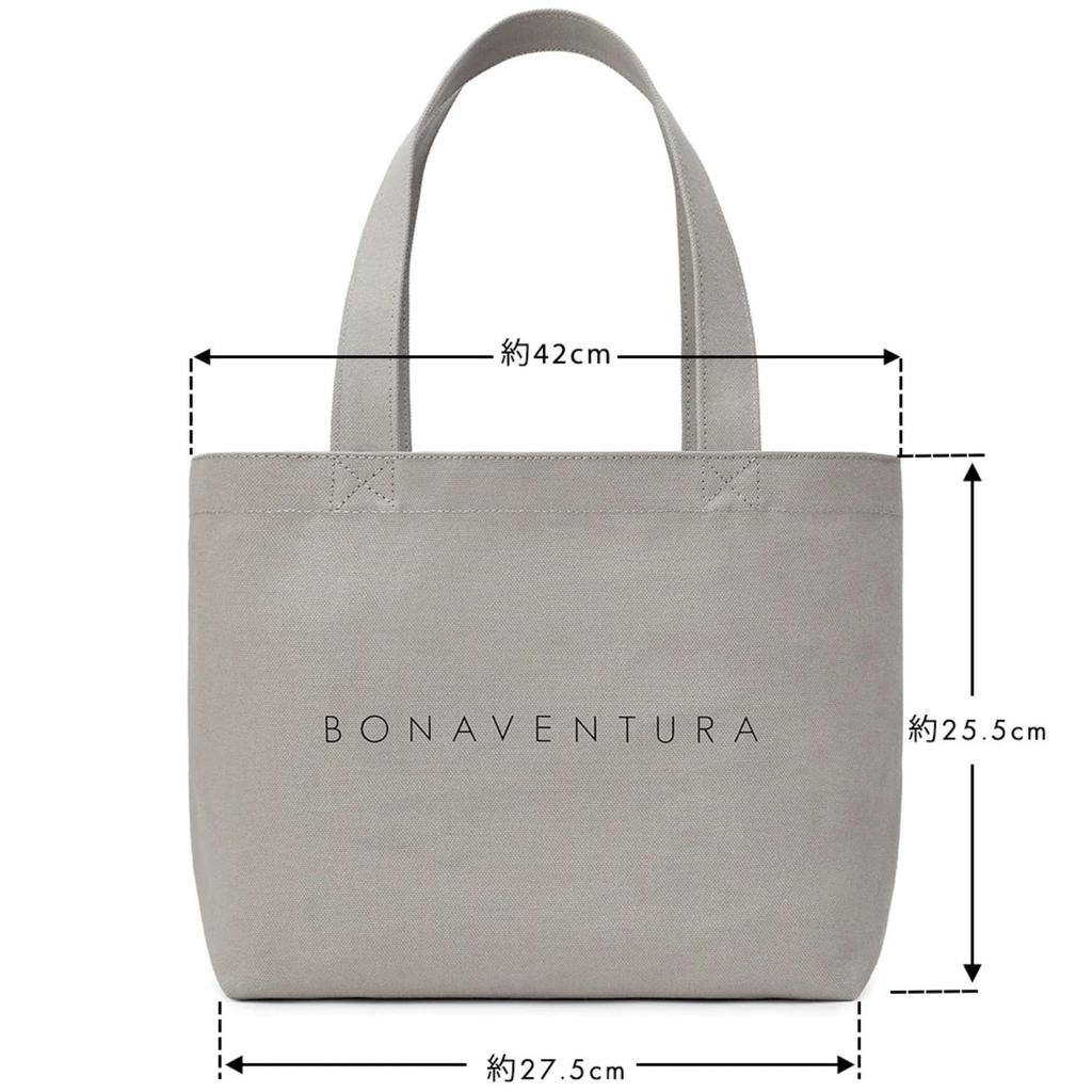 Bonaventura Easy Canvas Tote Bag 4 Sizes to Choose from Eco Bag [BONAVENTURA] (MM Medium) [Light Gray] BCTC2-LG