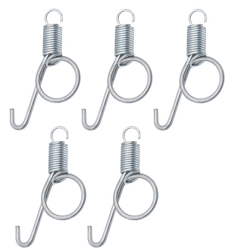 10 Packs Spring Hooks for Rabbit Cage Spring Latch Door Cage Accessories Wire Cage Clips Snap Hooks Multifunctional 3 Sizes