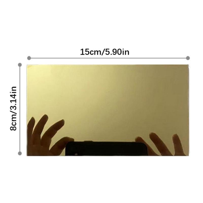 Premium Stainless Steel Car Sun Visors Mirror Shatterproof Design Adhesive Installation Universal for Vehicles