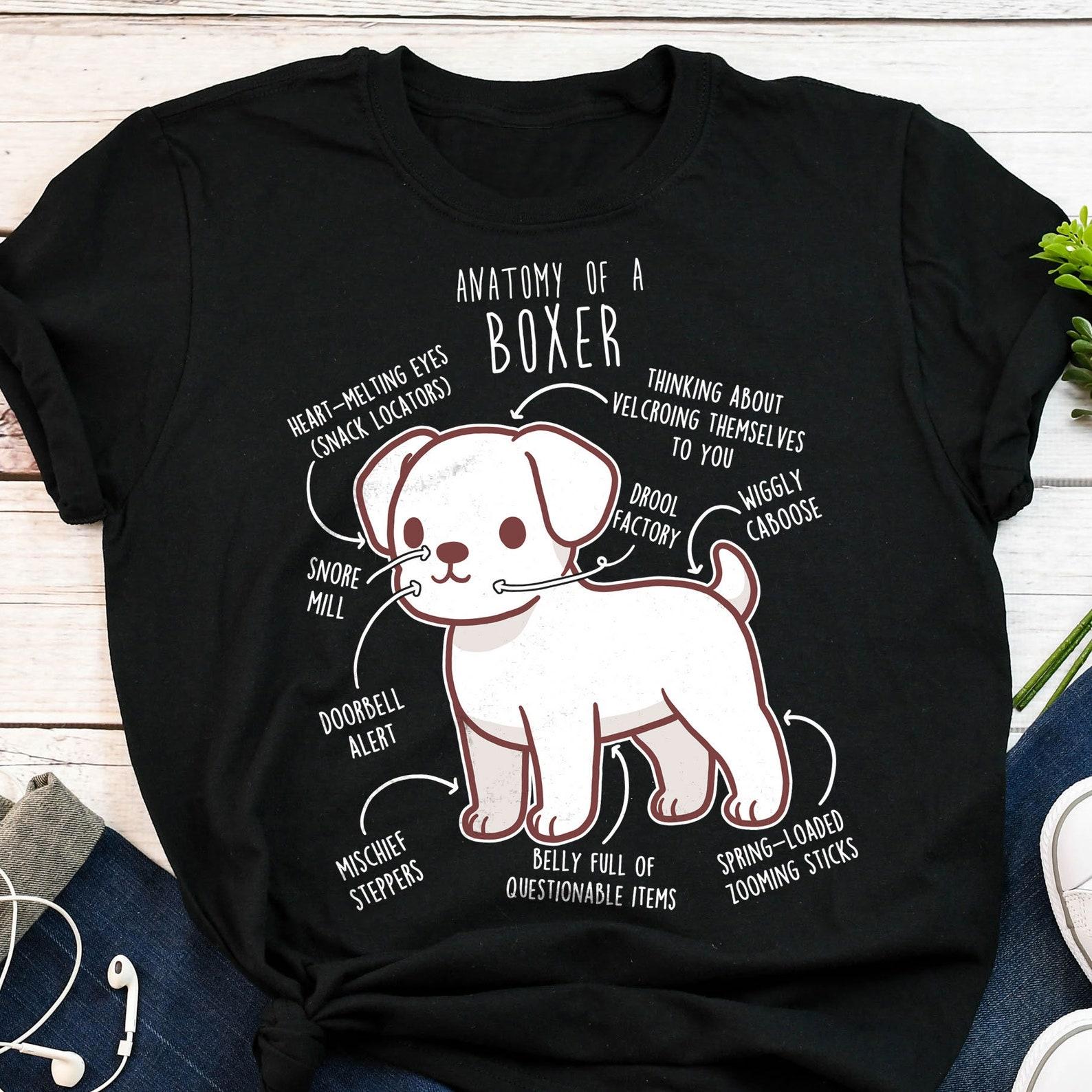 White Boxer Dog Shirt, , , Funny Dog Lover Gift, Boxer Mom, Boxer Dad, Cute Dog T-shirt, Pet Tee, Animal Lover 130