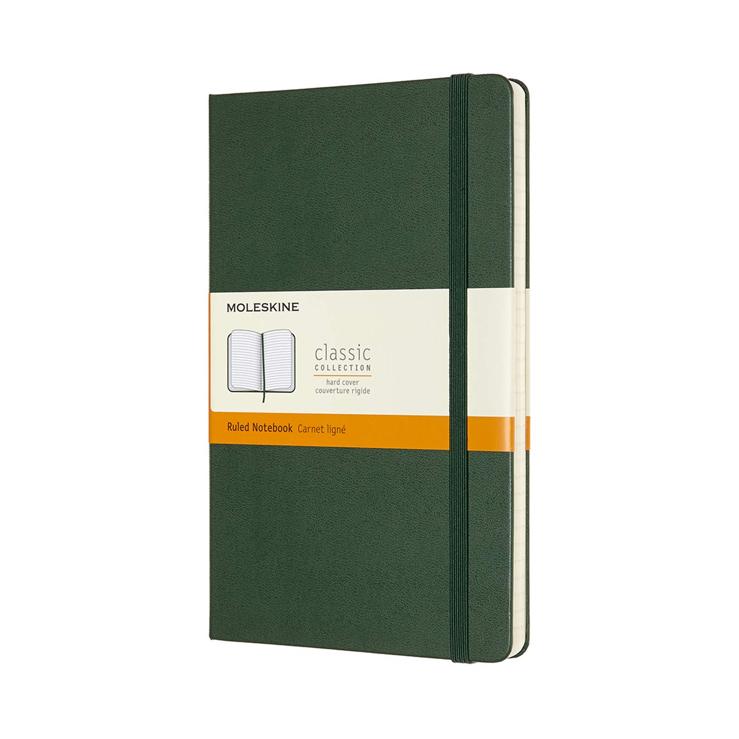 

Moleskine Classic Horizontally Large Size x Myrtle QP060K15 Notebook, Hardcover, Ruled, (13cm 21cm), Green,