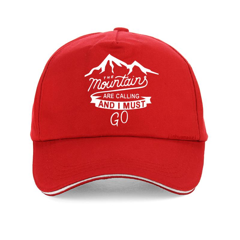 Горы зовут, и я ДОЛЖЕН Идти Регулируемая кепка-snapback - Печатная бейсболка для походов по холмам, скалолазания Adjustable