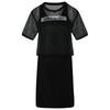 NEO Women's Mesh Breathable Slim Fit Short Sleeve Faux Two-Piece T-Shirt Dress DW7774