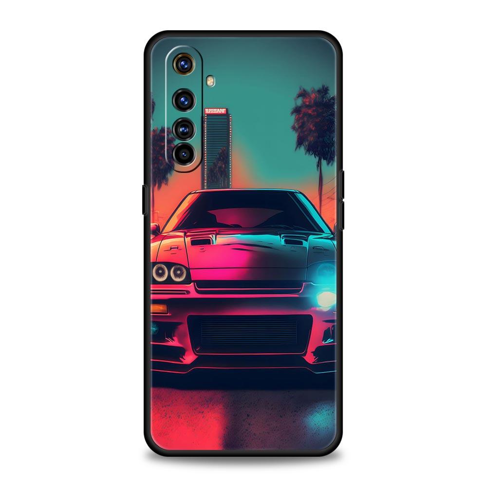 For Realme 10 9 8 5G 7 6 GT2 Pro Plus 9i 8i C21 C11 C25 C35 Sports Car JDM Tokyo Drift Phone Case For Realme GT Neo 2 3 3T Cover