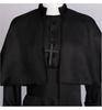 Medieval Priest Costume: Solid Color Clergy Robe & Cloak for Halloween & Christmas