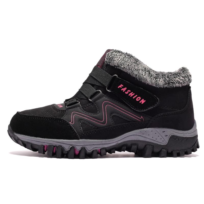 Boots for Men Couple Winter with Fur  Warm Snow Boots WoMen Winter Work Casual Shoes Sneakers High Top Ankle Hiking Boots