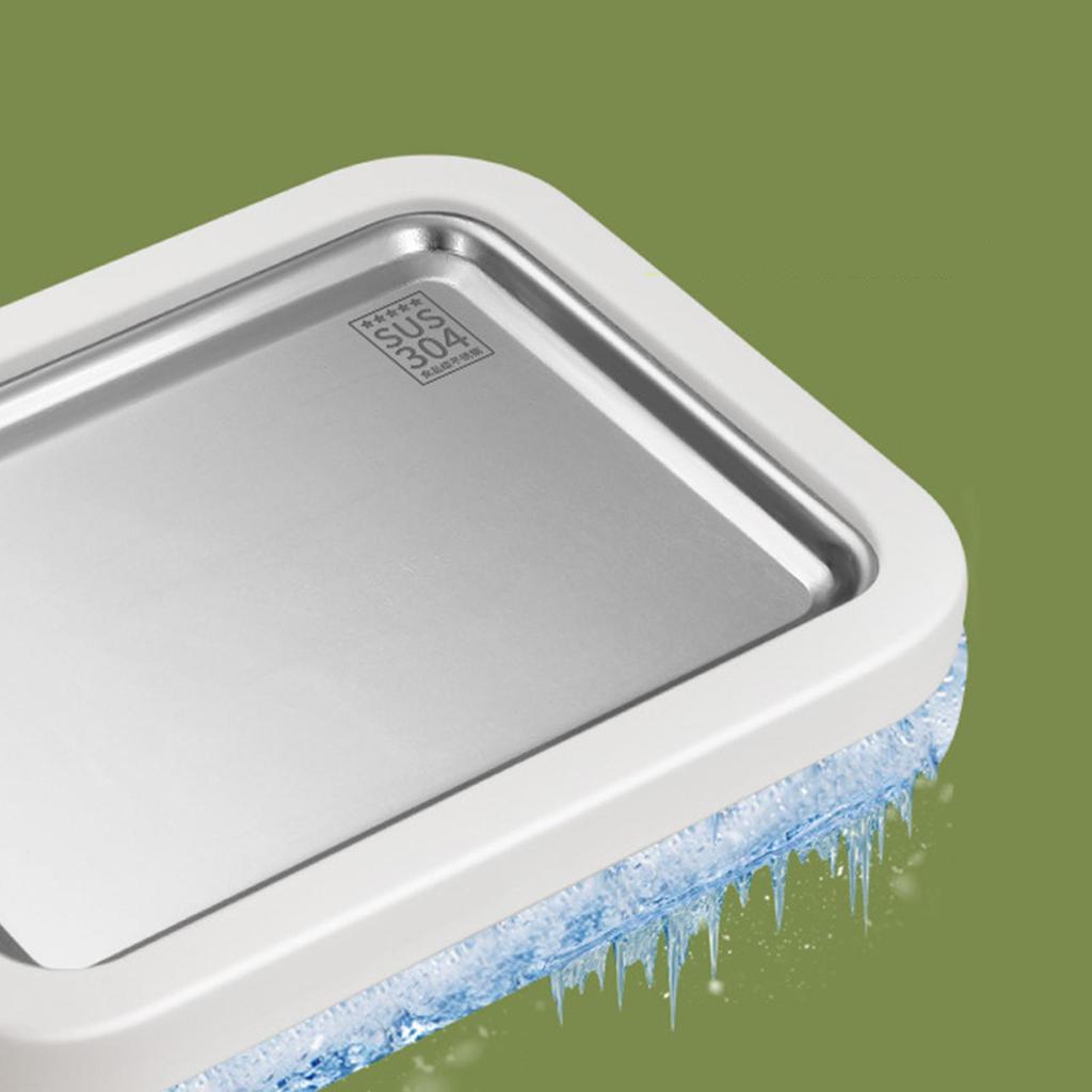 Gör-det-själv-kit för rullad glass med bricka och 2 spatlar för hemlagade yogurtrullar Rolig familjeaktivitet för kökssammankomster och helgdagar