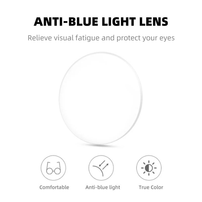 Round Literary Ultralight Anti-blue Light Glasses Comfortable Computer Glasses Metal Spectacles Radiation Protection Optical