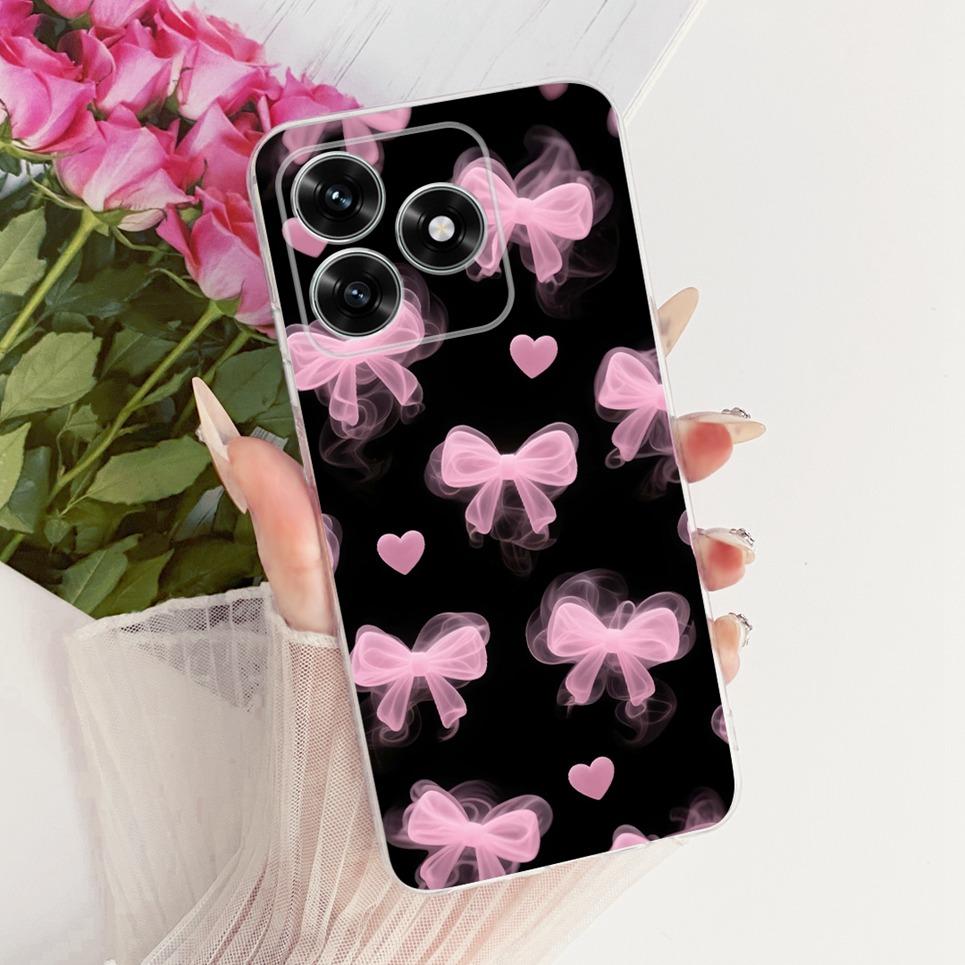 For Honor X5C / Huawei Honro X5C Plus Phone Case Teansparent Soft TPU Casing Floral Butterfly New Fashion Painting Back Cover