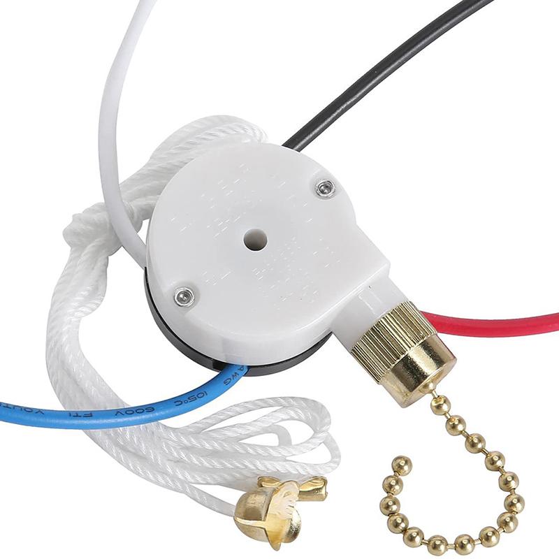 Ceiling Fan Switch Kit 3 Speed 4 Wire Fan Switch Pull Wire Switch With Rope