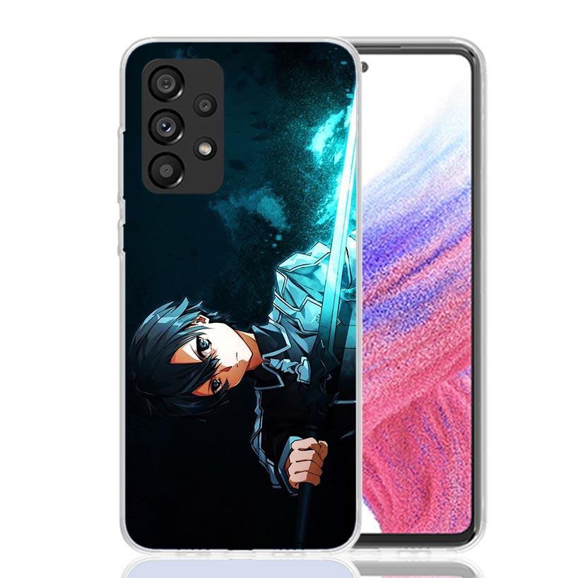 Sword Art Online Kirito Phone Case For Samsung Galaxy A17 A16 A14 A15 A13 A57 A56 A54 A55 A53 A37 A36 A34 A35 A33 A26 A24 A25 A2