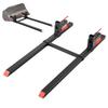 VEVOR Pallet Forks, 907 Kg Clamp On Pallet Forks, 149 Cm Total Length Heavy-Duty Tractor Fork with Adjustable Stabilizer Bar for Tractor Attachments