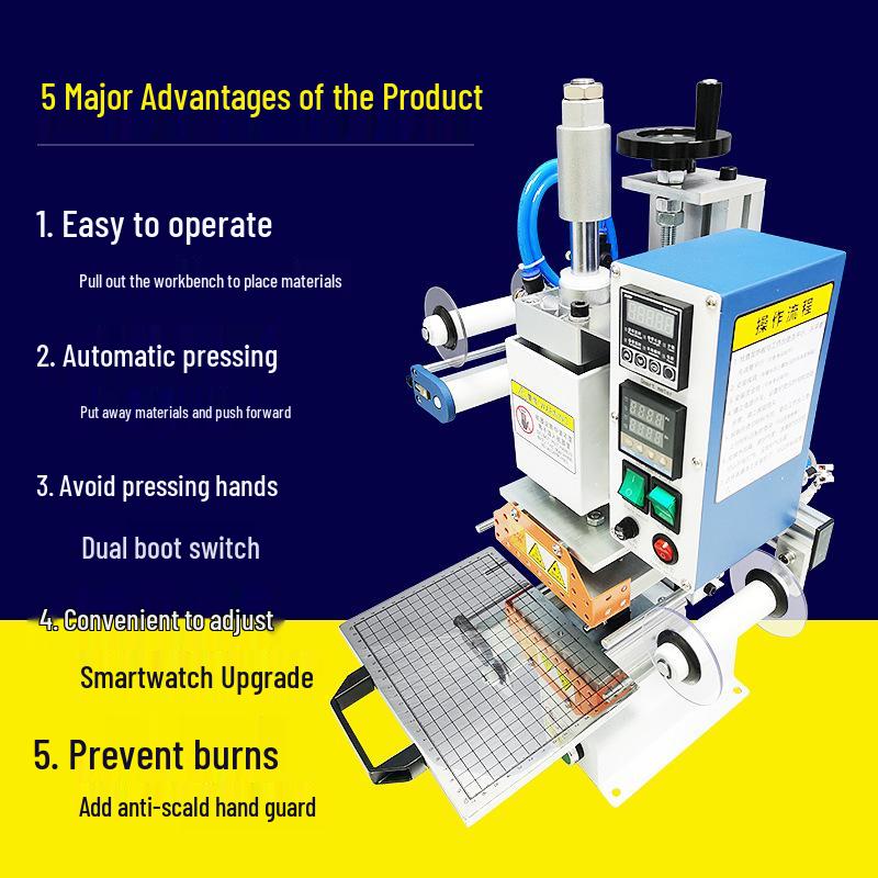 Fully Automatic Hot Stamping & Embossing Machine for Paper, Leather, & Plastic