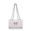 Bow handbag women's new messenger small square bag gift for girlfriend urban simple commuter shoulder bag