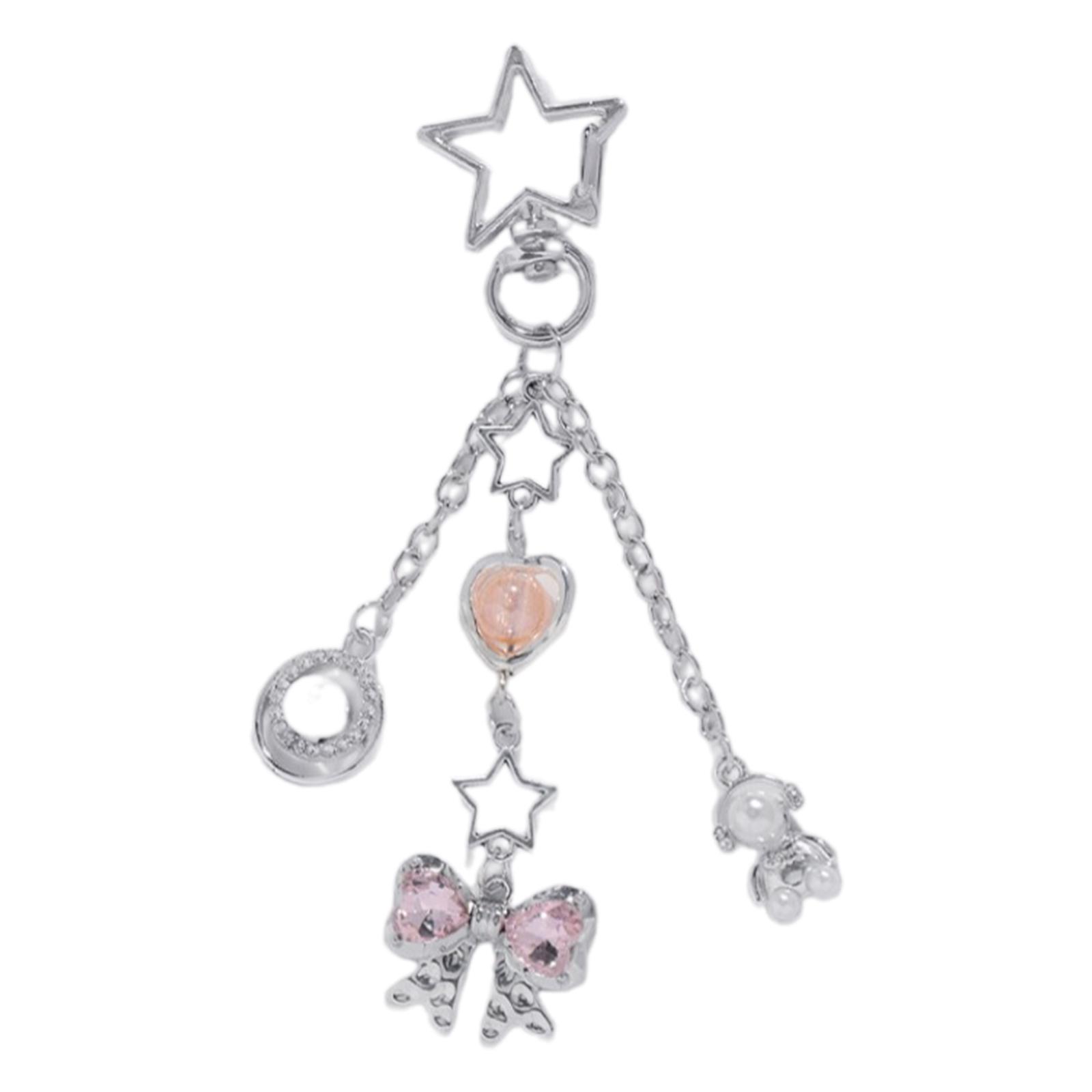 

Акриловий брелок-метелик, кільця для ключів, привабливий брелок з бантиком, стильні брелоки-сердечка з прикрасою-метеликом