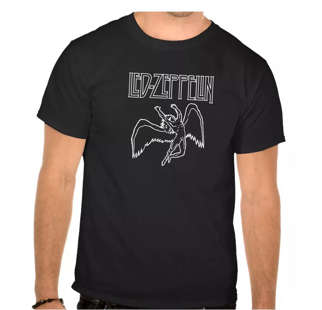 LED - ZEPPELIN Rock Band Rock Music Legends Black T-shirt -884-