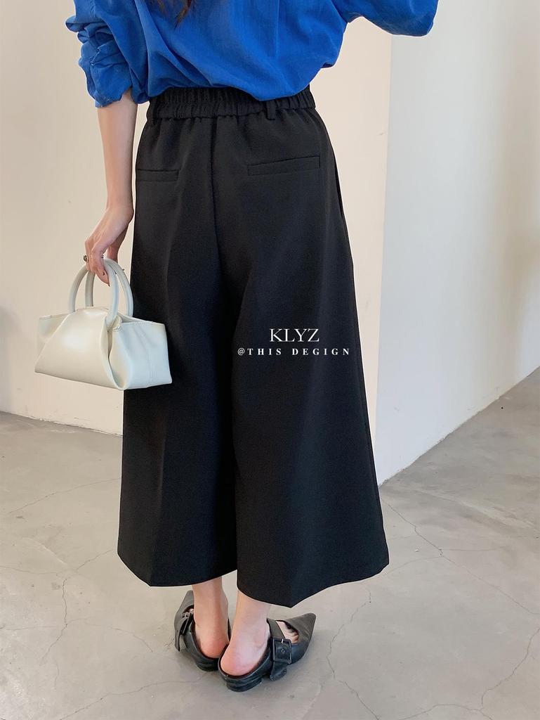 2026 Spring/Summer Wide-Leg Cropped Pants: Versatile, Fashionable, Simple Eight-Point Suit Pants