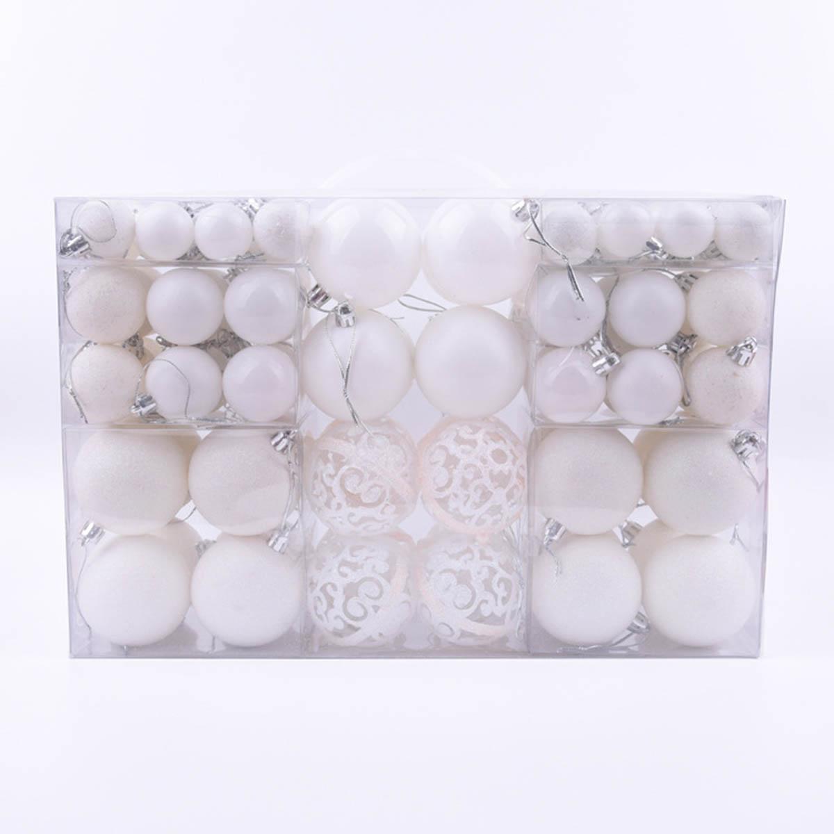 

Украсьте свой праздник с помощью 100 небьющихся елочных игрушек белый