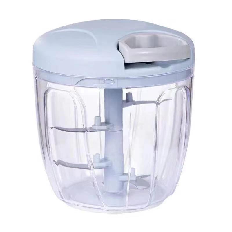 Household Mini Garlic Chopper & Vegetable Cutter - Thickened Hand-Pull Design for Garlic Paste and Puree