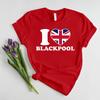 I Love Heart Blackpool Unisex Tee Shirt Souvenir Gift Summer Beach Holiday T