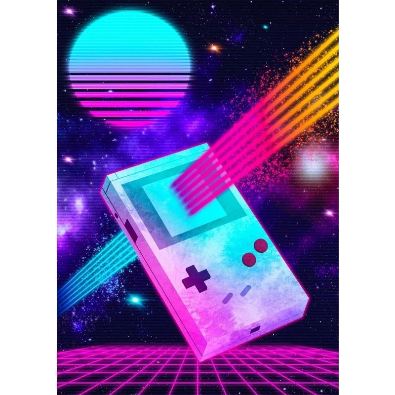 Boy Game Poster Canvas Painting Colorful Picture Art Wall Prints Gamer Handle Headset Kid Room Home Decoration No Frame