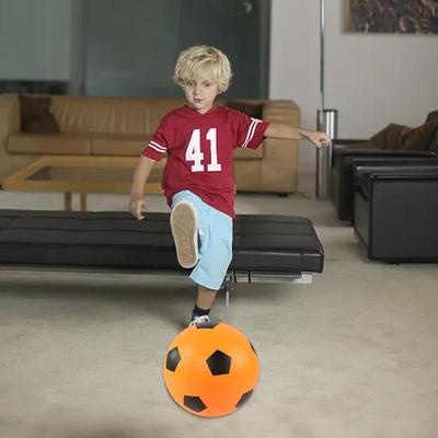 Bola de futebol silenciosa, leve, de espuma, para crianças, ideal para esportes ao ar livre, treinamento em casa e para quicar sem fazer barulho.