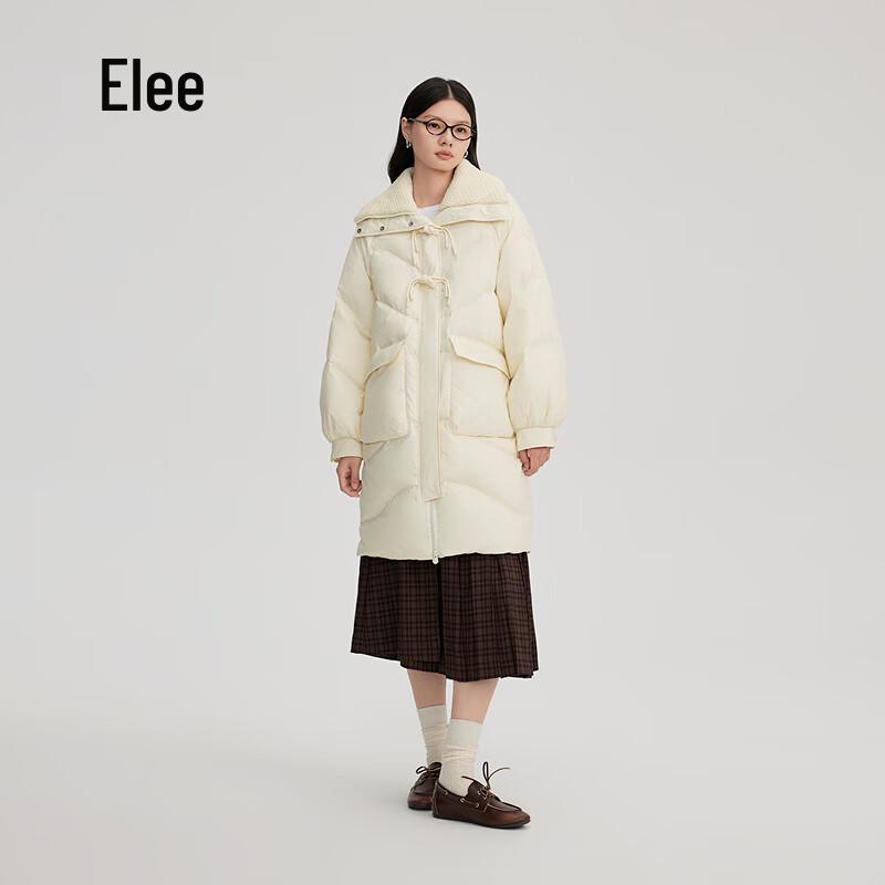 Araliya Women's Mid-Length Lapel Duck Down Jacket