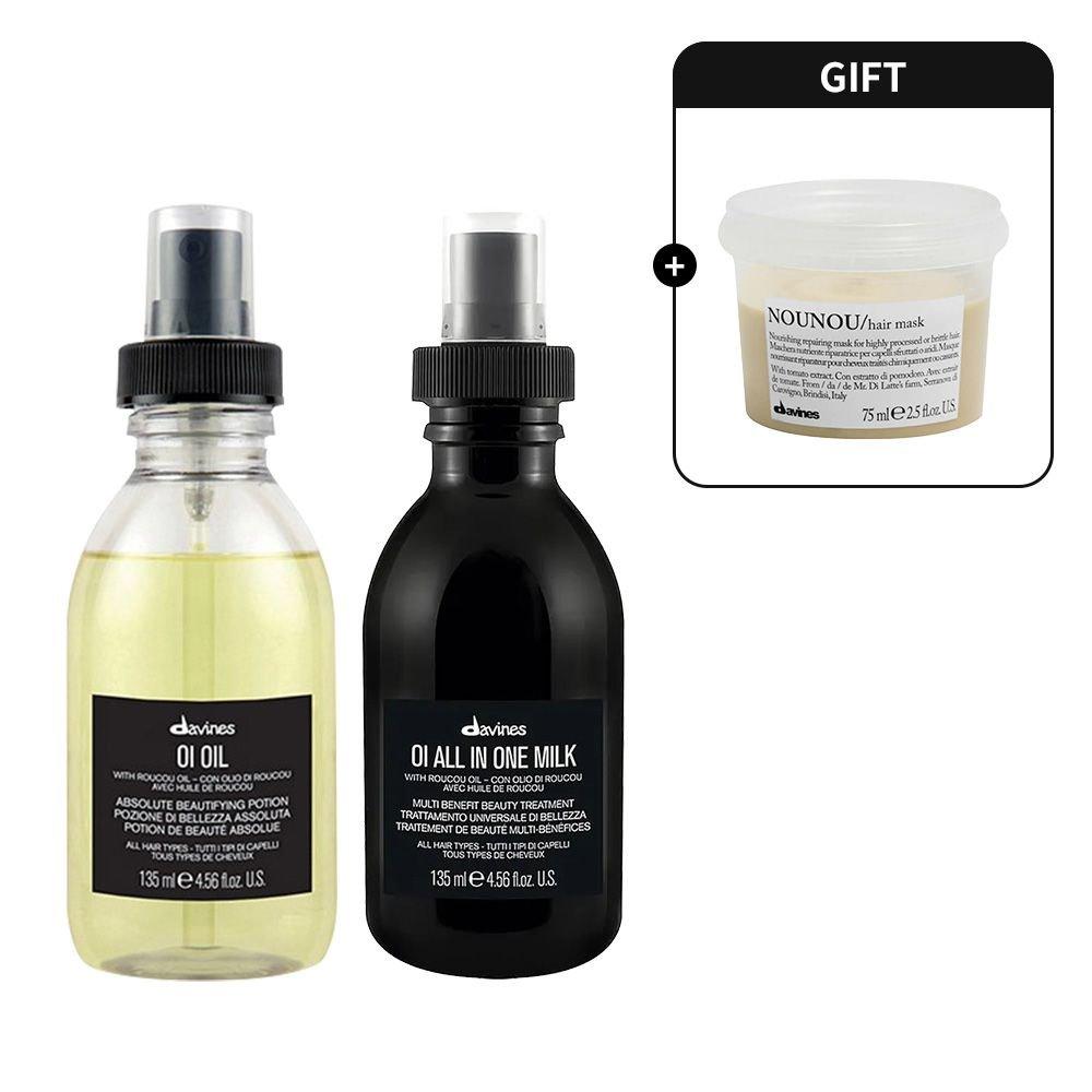 OI Oil 135ml + Milk 135ml (+ Nunu Hair Mask 75ml)