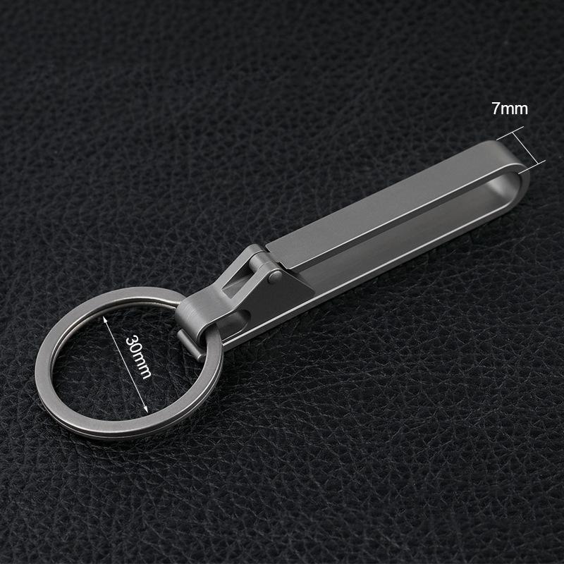 High-Quality Key Ring Ultra Lightweight Portable EDC Multitool Titanium Alloy Keychain Uxury Men Car Key Chain CNC Machining