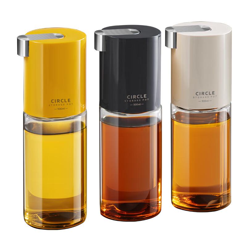 Automatic Pop-Up Lid Glass Oil Dispenser