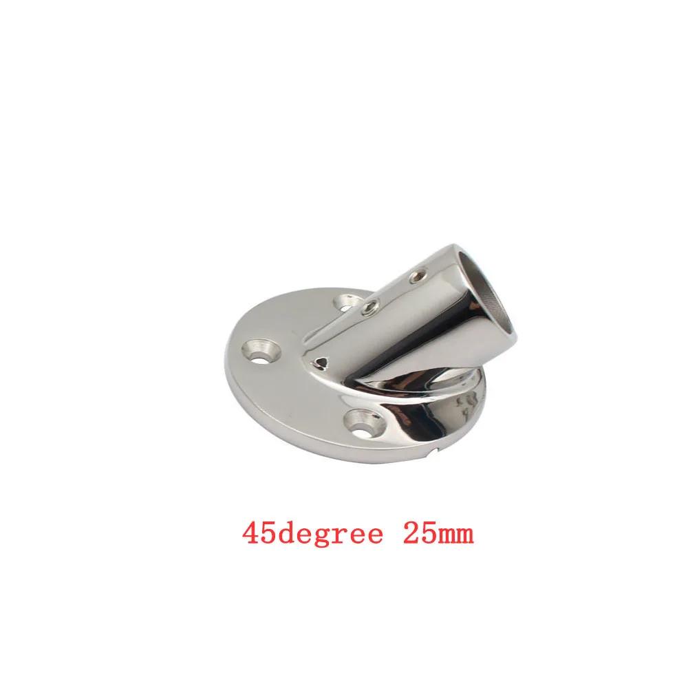 7/8' Or 1' 22mm/25mm Tube Pipe Marine 316 Stainless Steel Deck Handrail Rail Fitting Stanchion Round Base Mount Boat Accessories