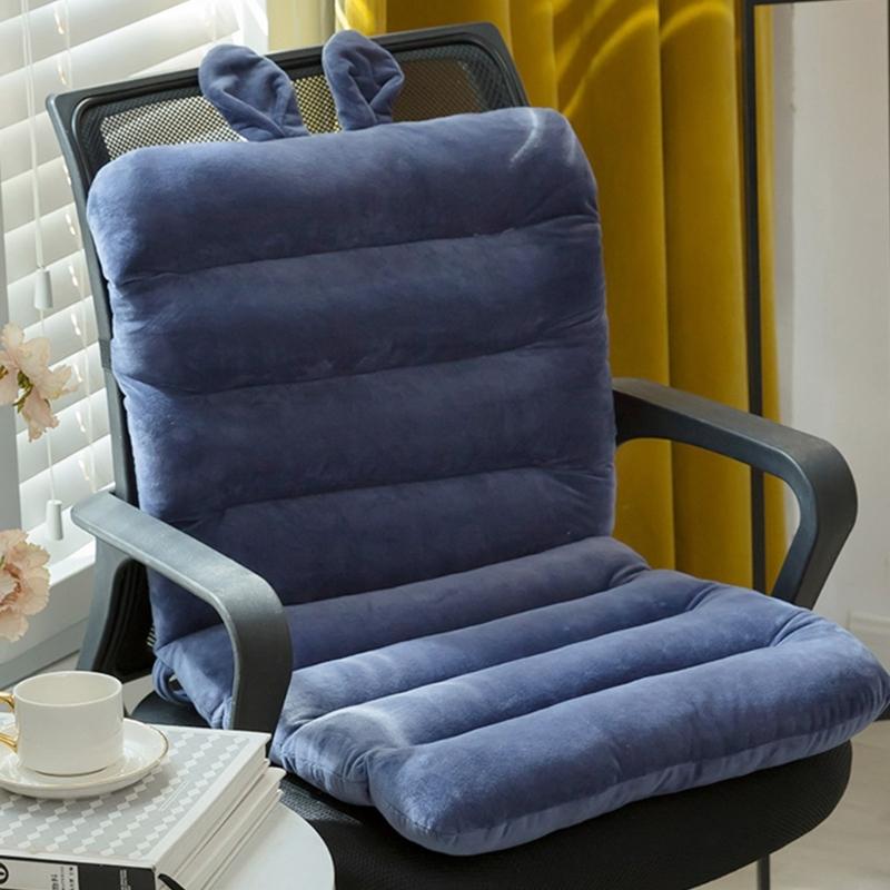 Indoor Outdoor Rocking Chair Cushion Crystal Velvets Seat Cushions with Ties and Non-Slip Backing for Desk Chair Office