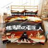 A-Attack O-On T-Titans Duvet Cover Anime Cartoon Bedding Set Boys Girls Bedroom Decoration Kids Gift Single Double Size Luxury Gift