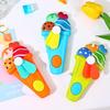 Random 1Pcs Mini Fan Cartoon Cute Ice Cream Cookies Mini Summer Portable Hand Pressure Fan Toys For Kids Adult Birthday Gift